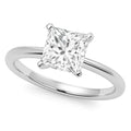 Ashbourne princess cut solitaire, lab-grown diamonds, 14K white gold