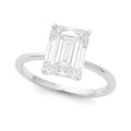 Ashbourne radiant cut solitaire, lab-grown diamonds, 14K white gold