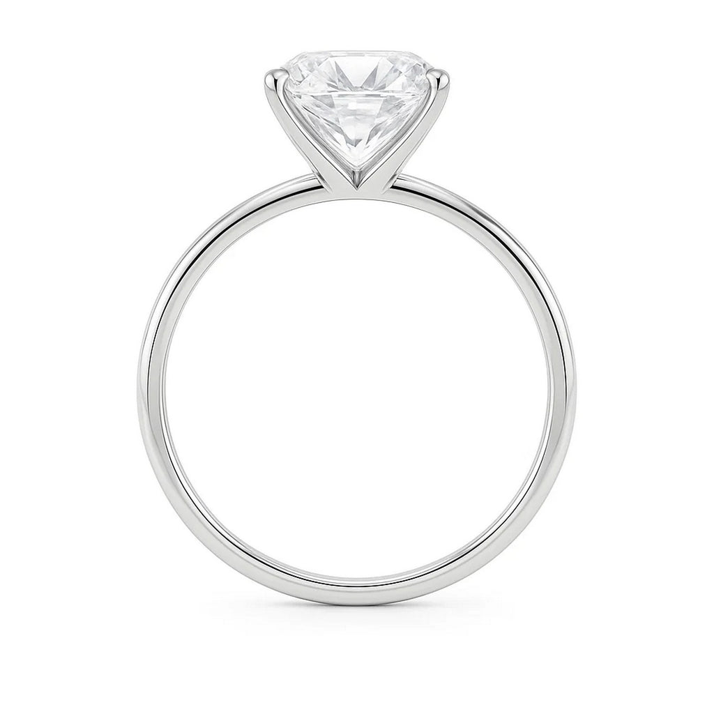Ashbourne radiant cut solitaire, lab-grown diamonds, 14K white gold