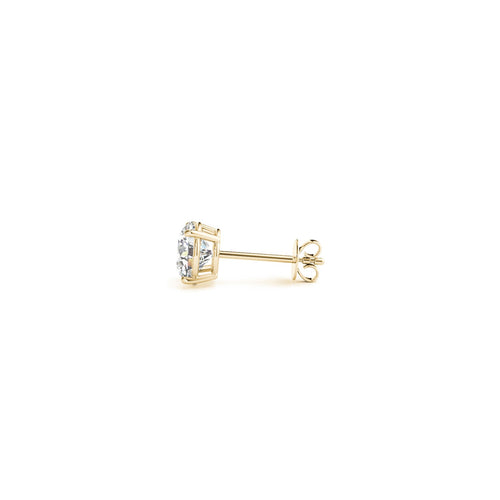 Ashbourne lab-grown diamond earrings, 1 ct, 14K yellow gold