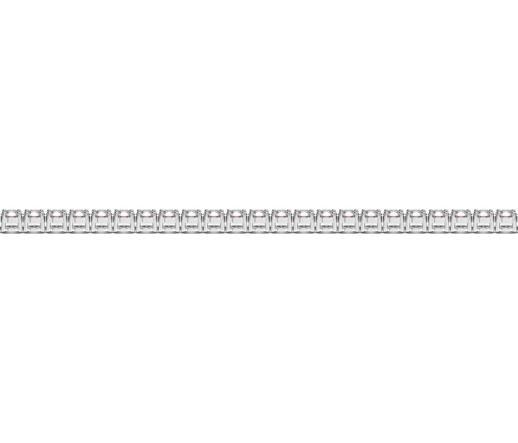Ashbourne round cut tennis bracelet, 2 ct lab-grown diamonds, 14K white gold