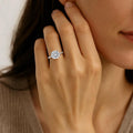 Ashbourne round cut solitaire, lab-grown diamonds, 14K white gold