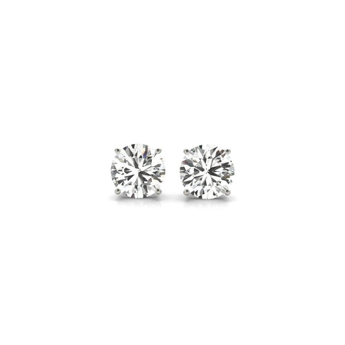 Ashbourne lab-grown diamond earrings, 1 1/2 ct, 14K white gold