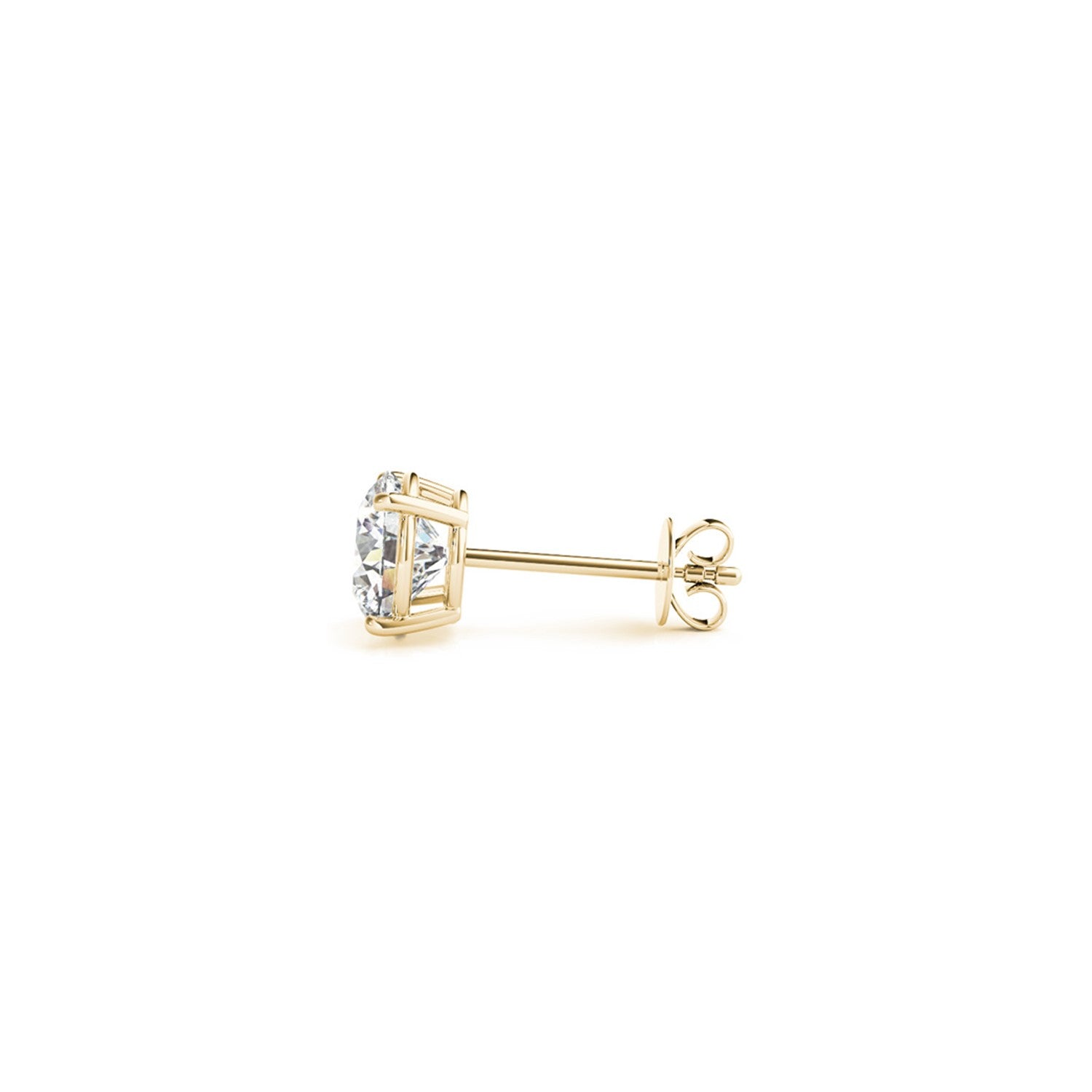 Ashbourne lab-grown diamond earrings, 1 1/2 ct, 14K yellow gold