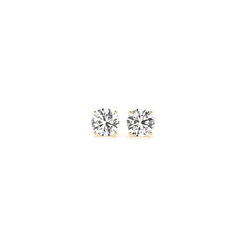 Ashbourne lab-grown diamond studs, 1/2 ct, 14K yellow gold