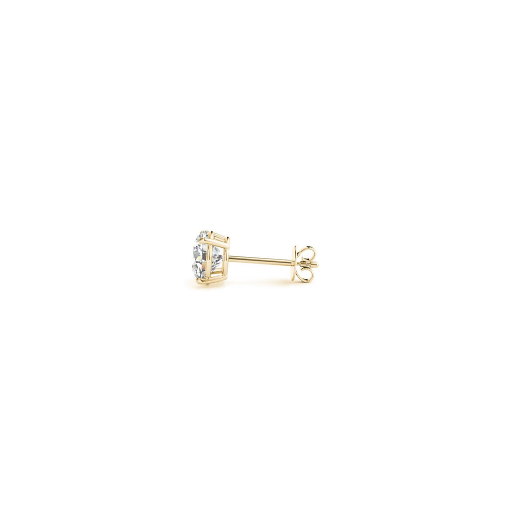 Ashbourne lab-grown diamond studs, 1/2 ct, 14K yellow gold