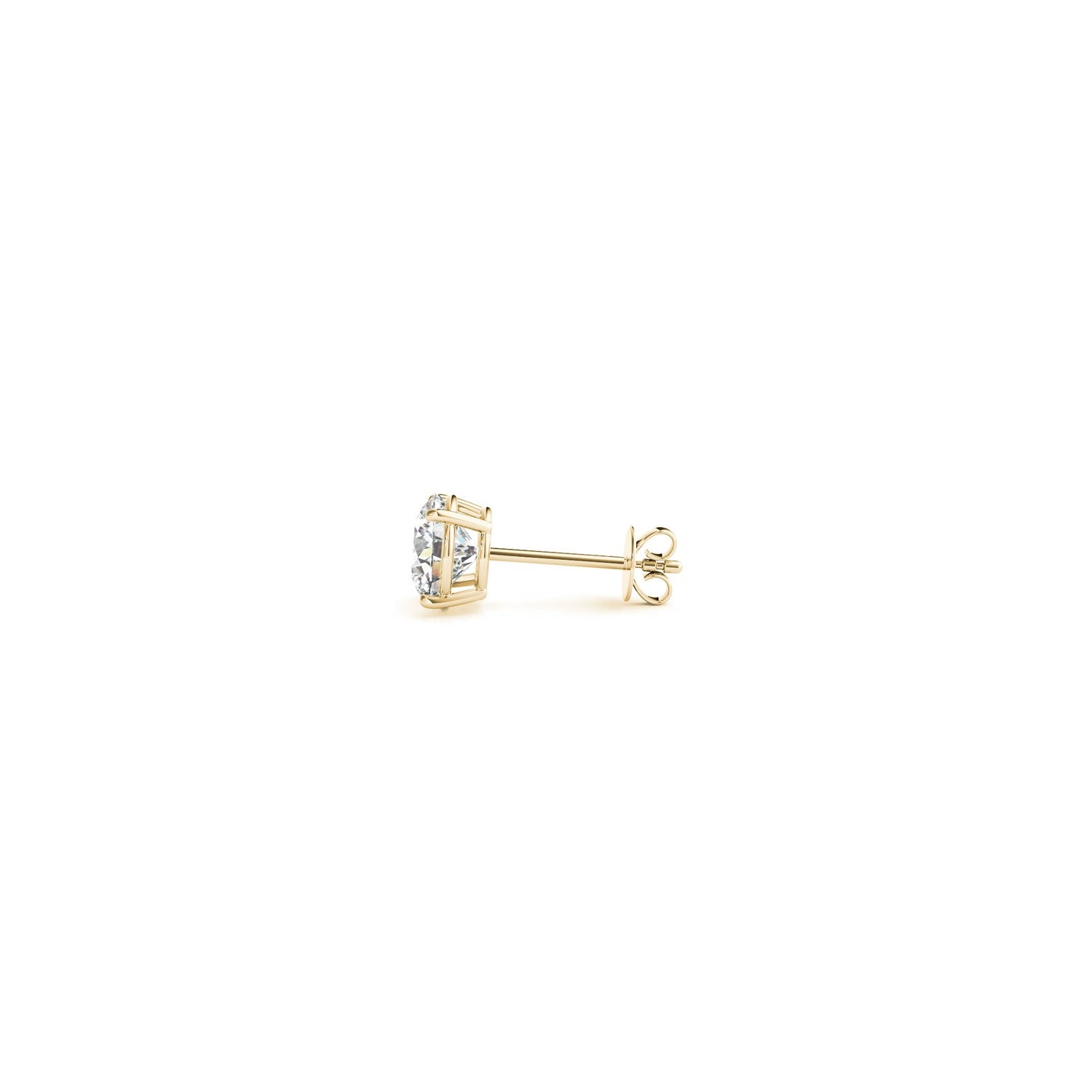 Ashbourne lab-grown diamond studs, 1/2 ct, 14K yellow gold