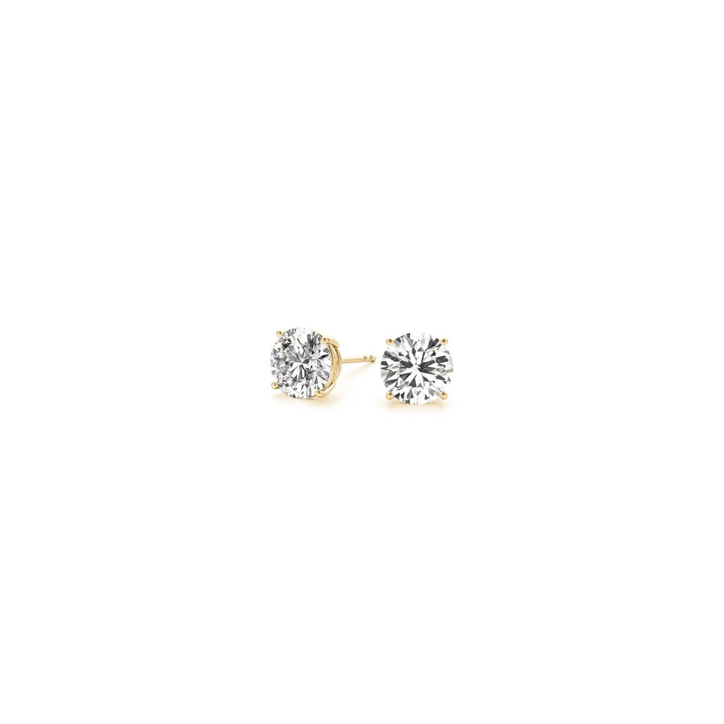 Ashbourne lab-grown diamond studs, 1/2 ct, 14K yellow gold