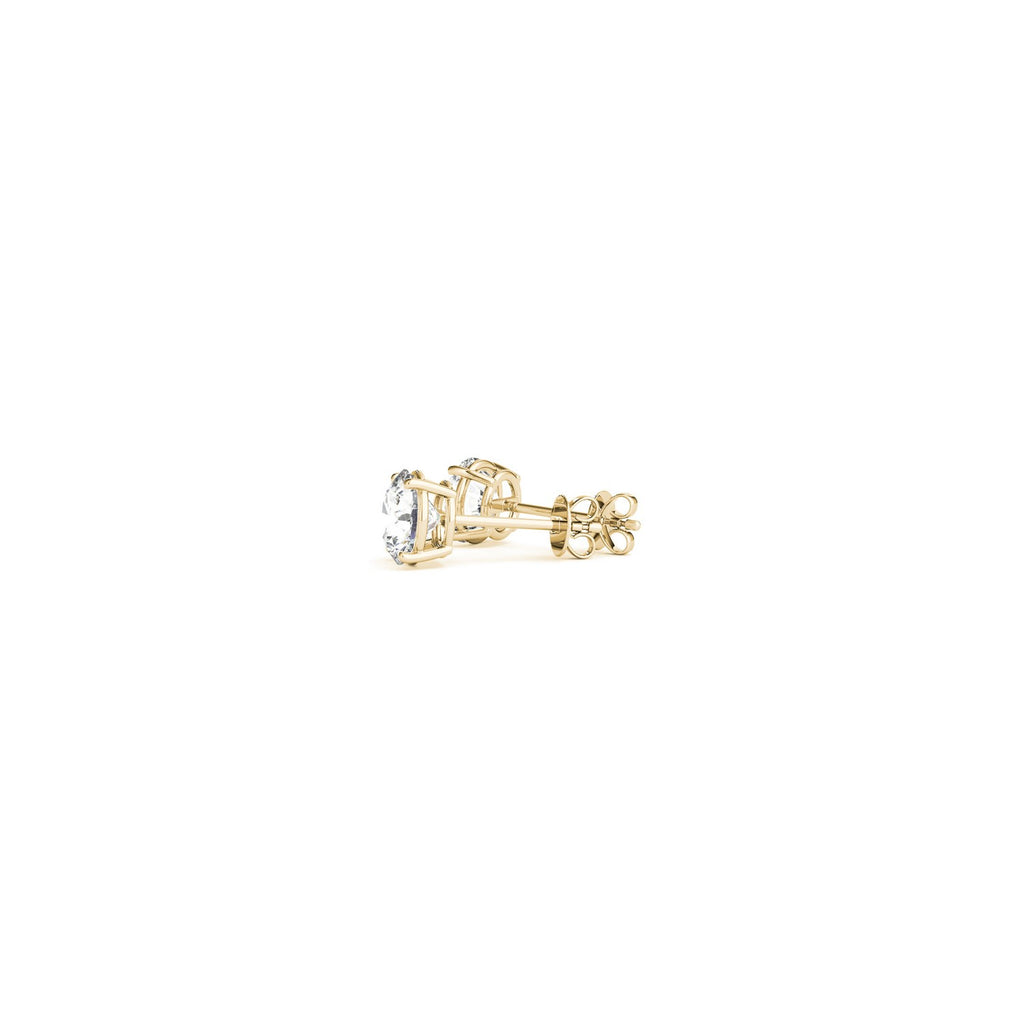 Ashbourne lab-grown diamond studs, 1/2 ct, 14K yellow gold