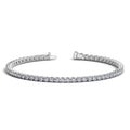 Ashbourne round cut tennis bracelet, 4 ct lab-grown diamonds, 14K white gold