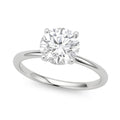Ashbourne round cut solitaire, lab-grown diamonds, 14K white gold