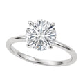 Ashbourne round cut solitaire, lab-grown diamonds, 14K white gold