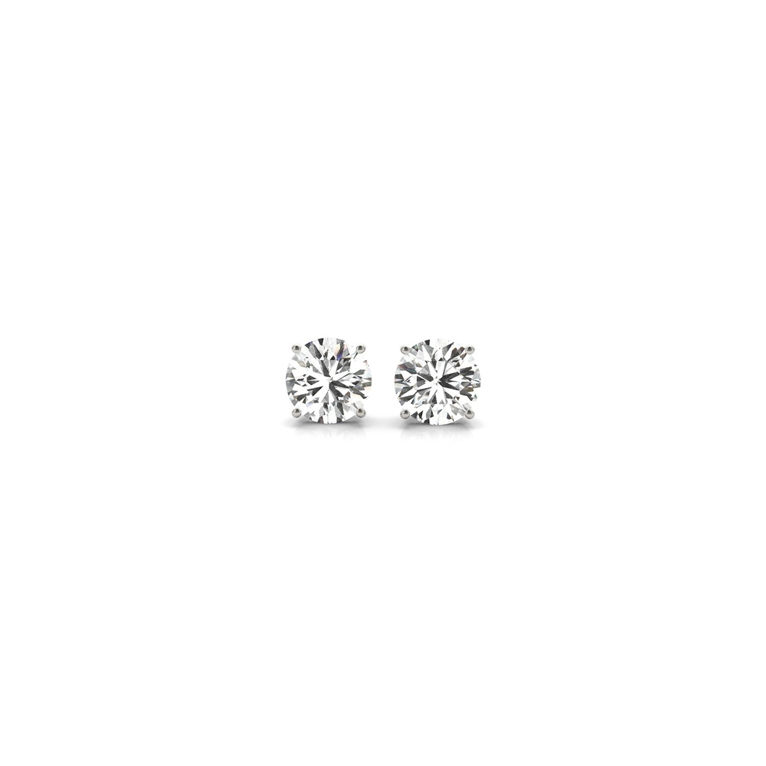 Ashbourne lab-grown diamond studs, 1/2 ct, 14K white gold