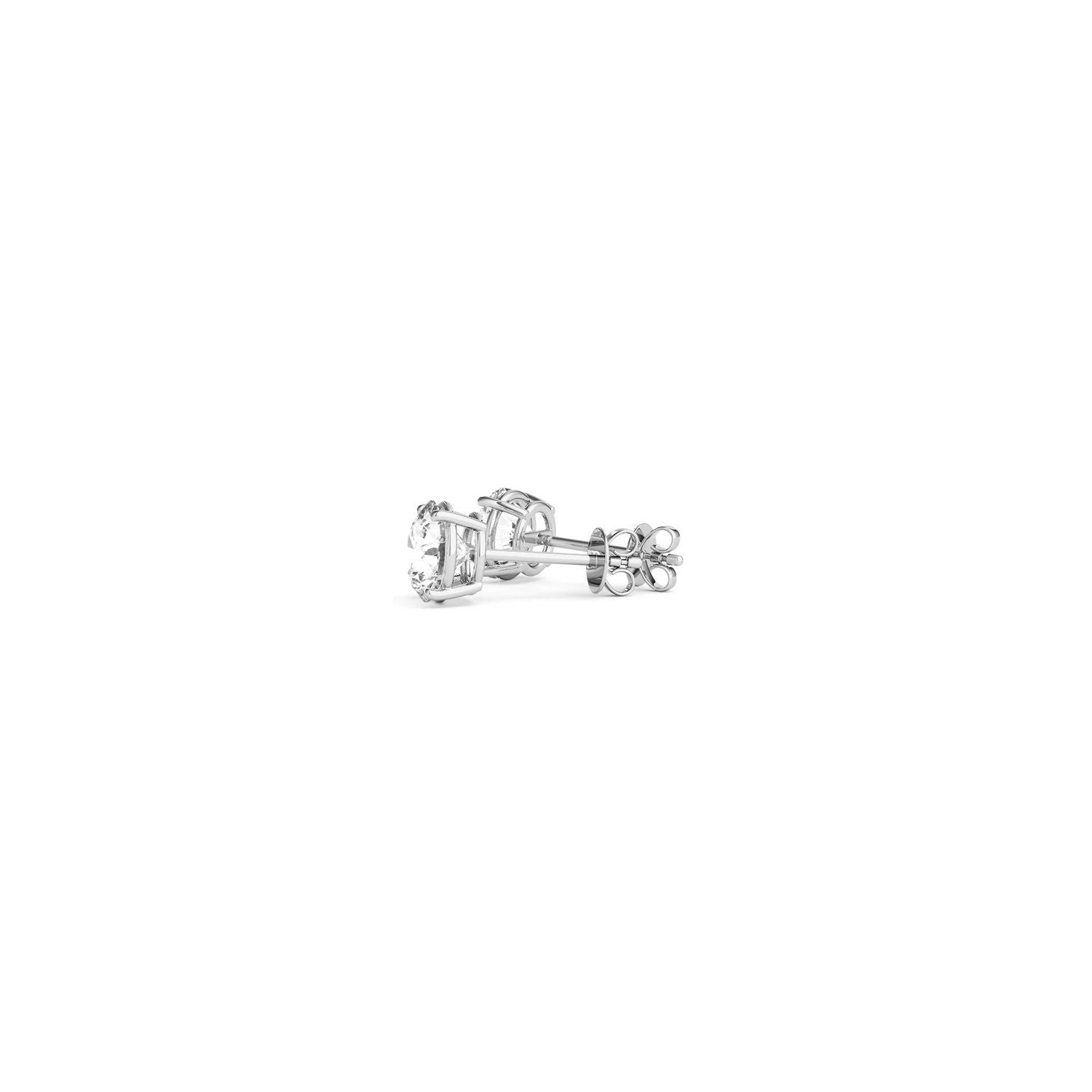 Ashbourne lab-grown diamond studs, 1/2 ct, 14K white gold