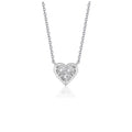 Ashbourne lab-grown diamond pendant, 14K white gold