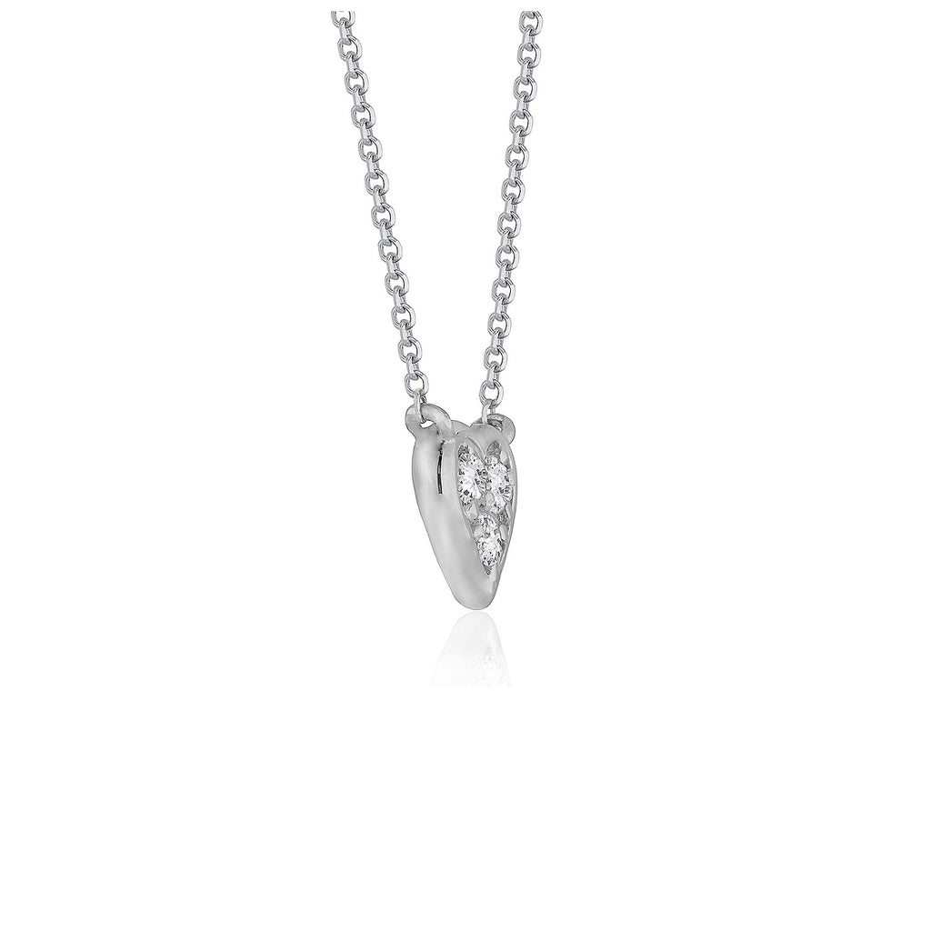 Ashbourne lab-grown diamond pendant, 14K white gold