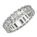 Ashbourne emerald cut eternity band, lab-grown diamonds, 14K white gold