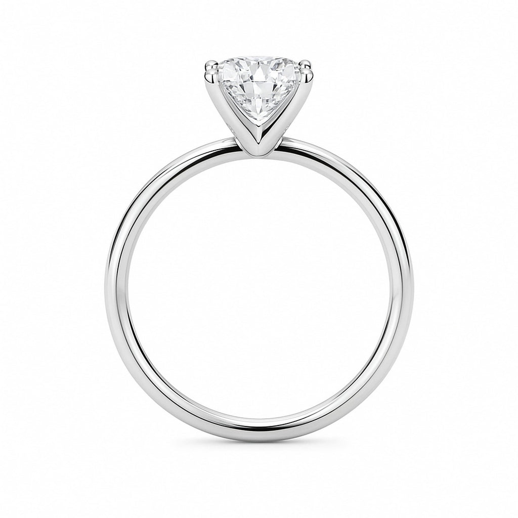 Ashbourne cushion cut solitaire, lab-grown diamonds, 14K white gold