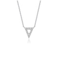 Ashbourne lab-grown diamond pendant, 14K white gold