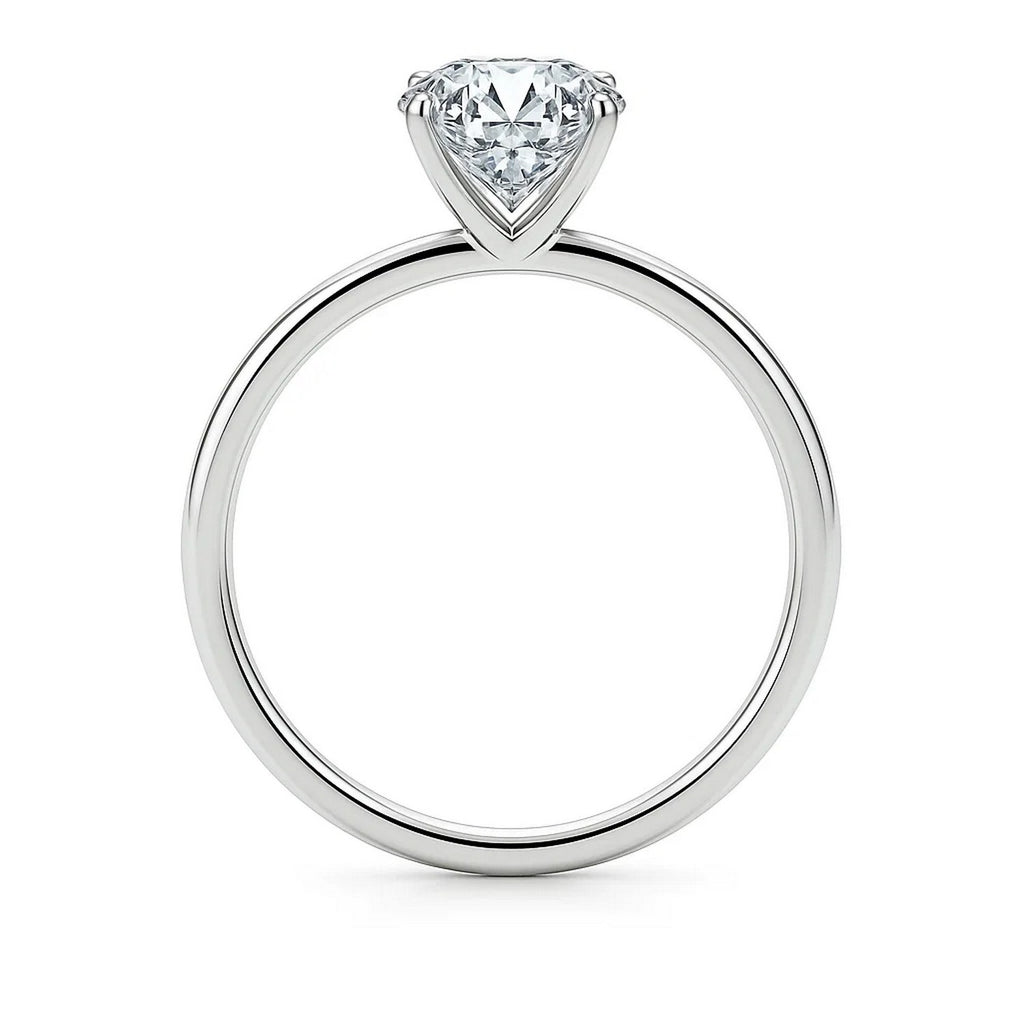 Ashbourne emerald cut solitaire, lab-grown diamonds, 14K white gold