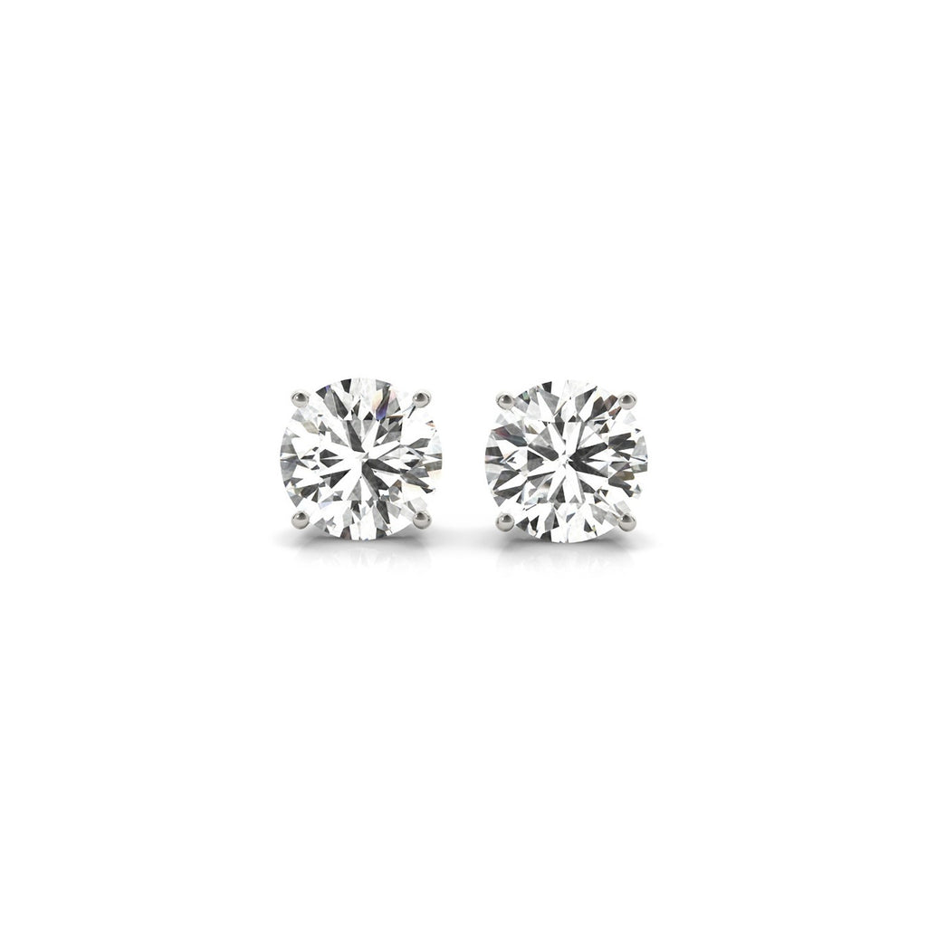 Ashbourne lab-grown diamond studs, 2 ct, 14K white gold