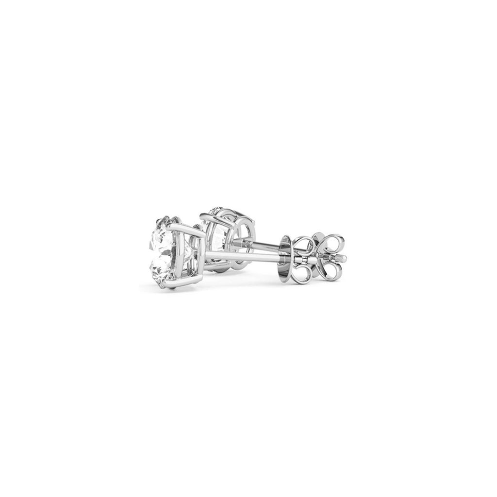 Ashbourne lab-grown diamond studs, 2 ct, 14K white gold