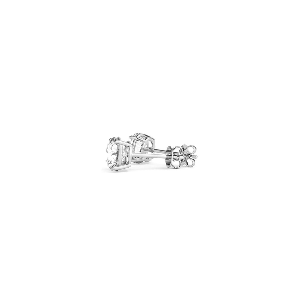 Ashbourne lab-grown diamond studs, 1 ct, 14K white gold
