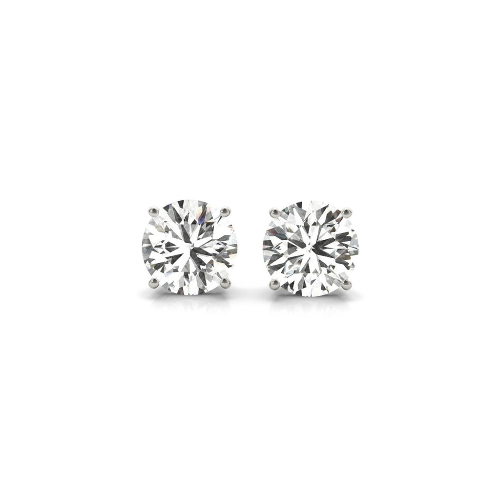 Ashbourne lab-grown diamond studs, 3 ct, 14K white gold