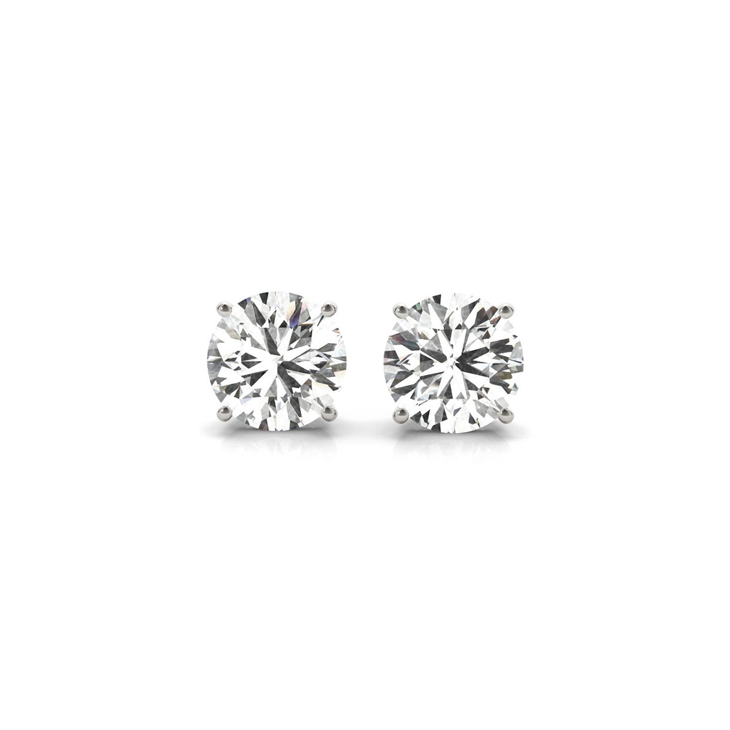 Ashbourne lab-grown diamond studs, 3 ct, 14K white gold