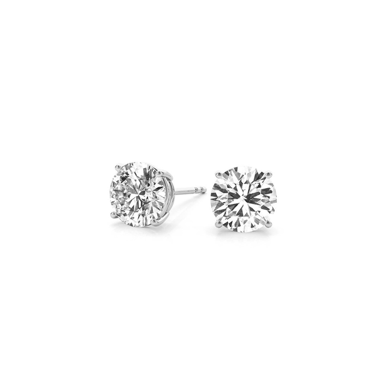 Ashbourne lab-grown diamond studs, 3 ct, 14K white gold