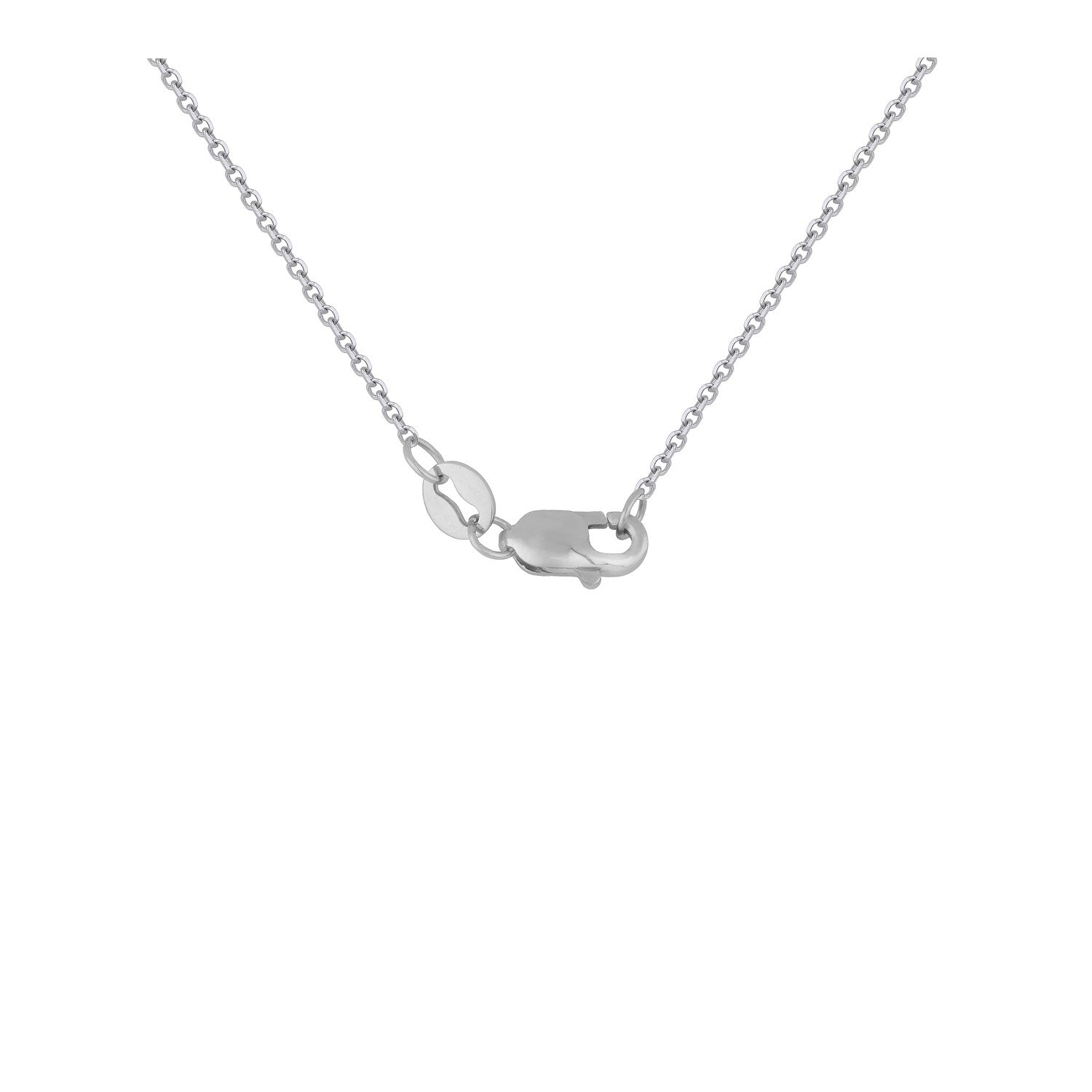 Ashbourne lab-grown diamond pendant, 14K white gold